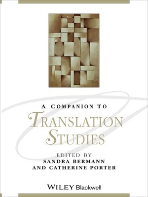 cover image of A Companion to Translation Studies